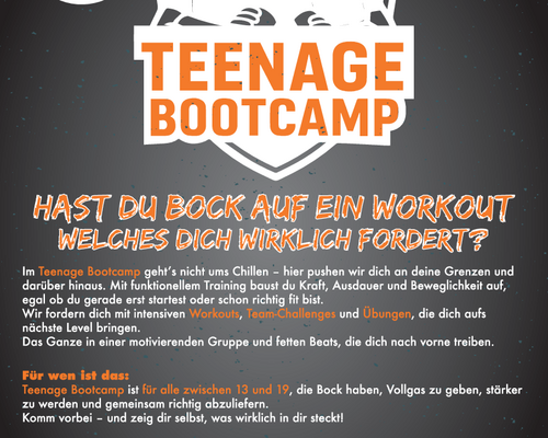 Neuer Kurs für Teenager - Teenage Bootcamp