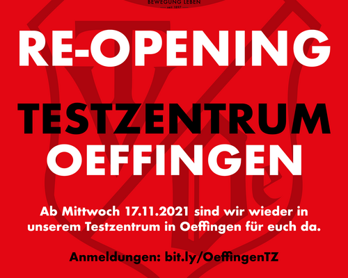 Re-Opening Testzentrum Oeffingen