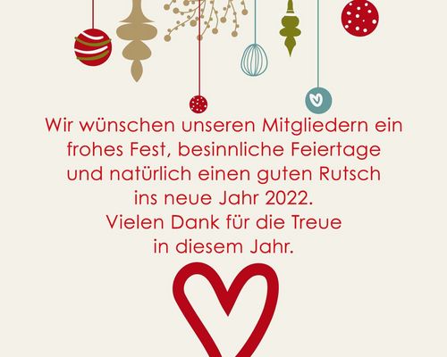 Frohe Weihnachten und einen guten Rutsch & OeFit Öffnungszeiten