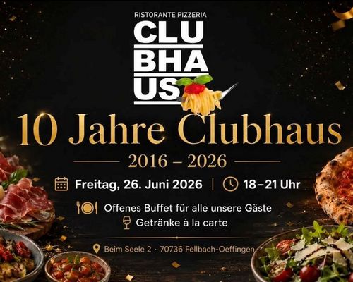 10 Jahre Clubhaus. Das muss gefeiert werden!