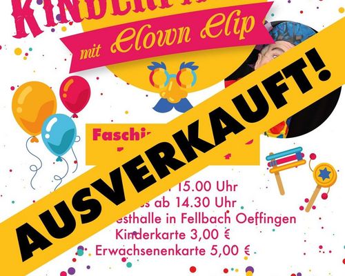 Kinderfasching mit Clown Clip / AUSVERKAUFT