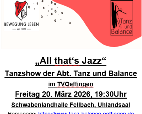 Save the Date: Tanzshow 2026