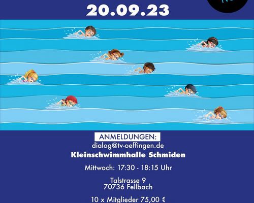 Neuer Schwimmkurs ab 20.09.23 in Schmiden