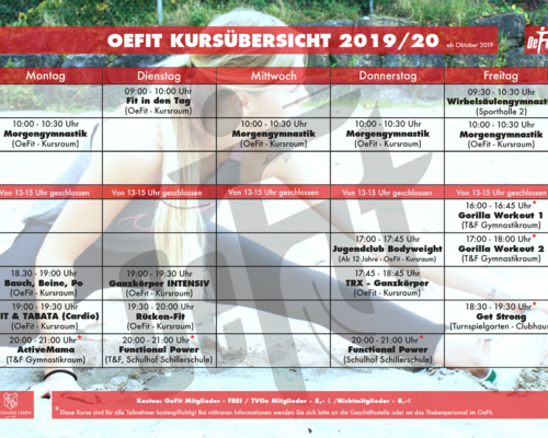 Neue Kurse - Oefit