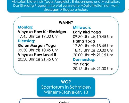 Yoga und Entspannung