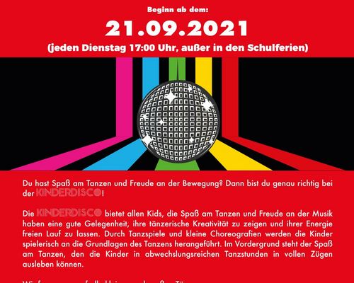 Kinderdisco (NEU) - Start 21.09.2021 