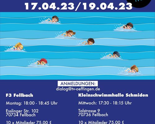 F3 AUSGEBUCHT! Schwimm' wieder mit uns. Jetzt anmelden.